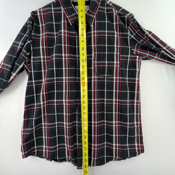 LEVIS MENS LONG SLEEVE SZ L PLAID PEARL SNAP BUTTON UP SHIRT - Picture 5 of 8